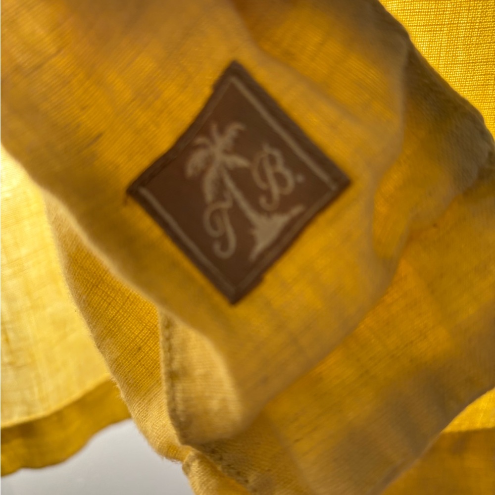 Tommy Bahama Light Yellow Linen Shirt - Picture 3 of 4